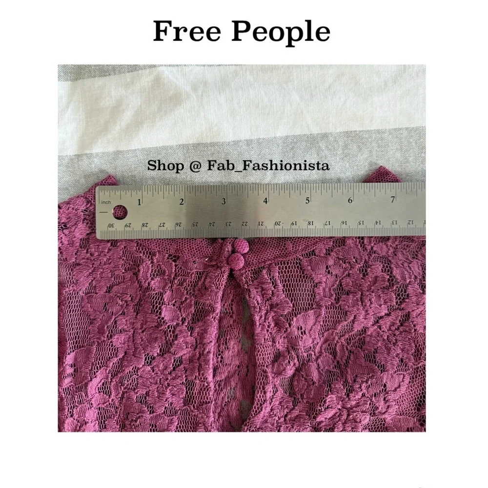 Free People Sheer Lace Blouse size XS
